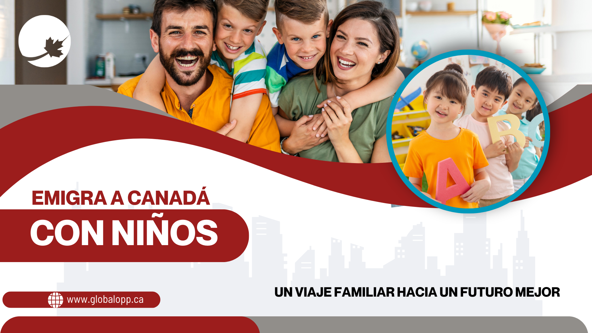 ¿Puedo emigrar a Canadá con mis hijos?