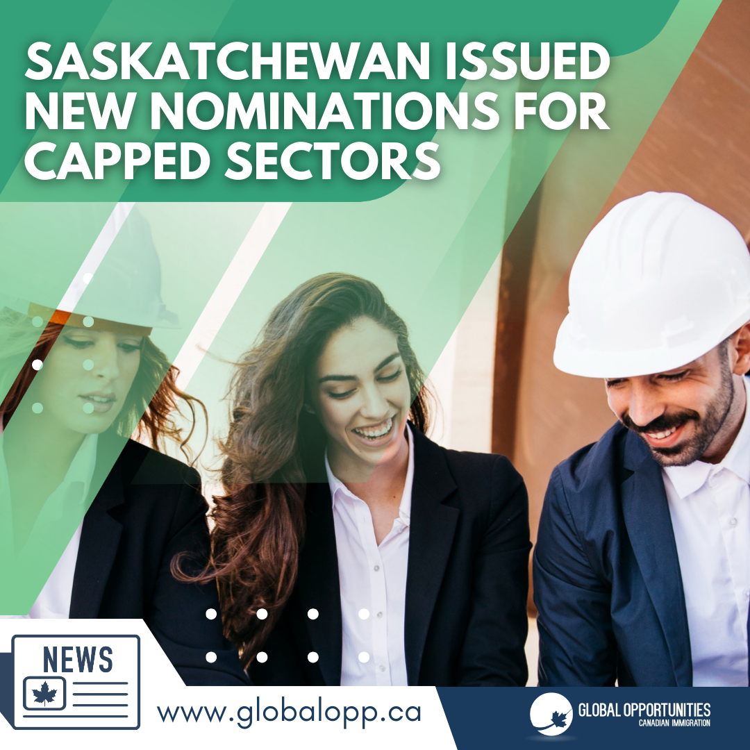SASKATCHEWAN ISSUED NEW NOMINATIONS FOR CAPPED SECTORS