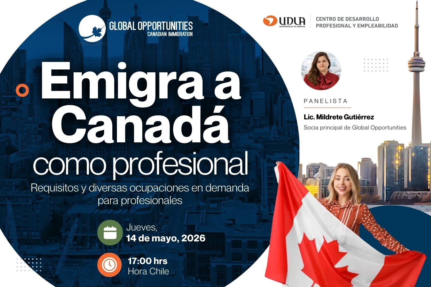Emigra a Canada desde Chile