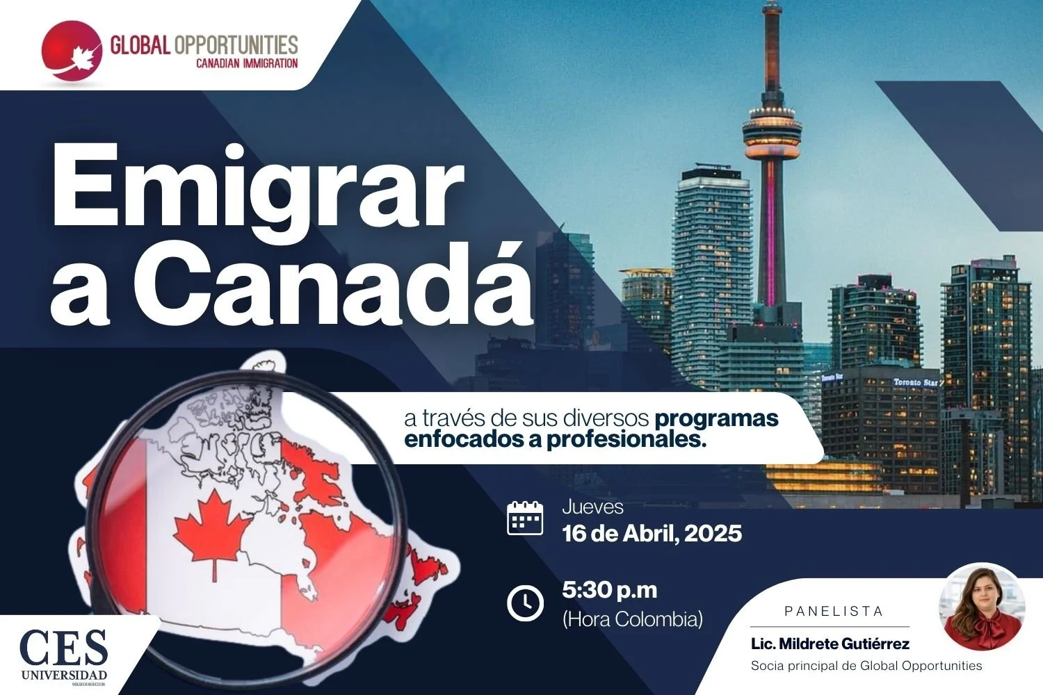 Emigra a Canada desde Colombia