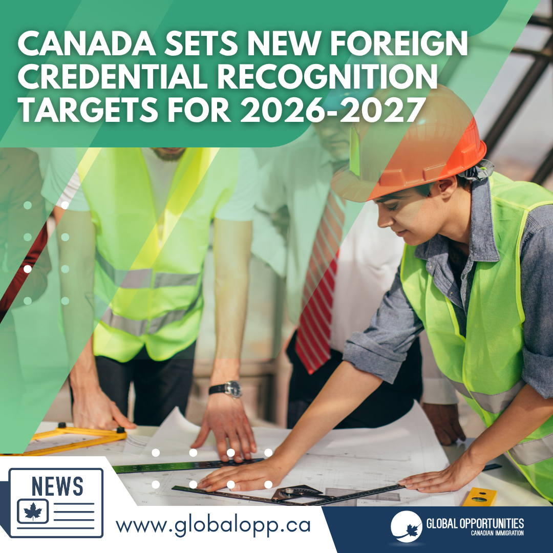 CANADA SETS NEW FOREIGN CREDENTIAL RECOGNITION TARGETS FOR 2026-2027