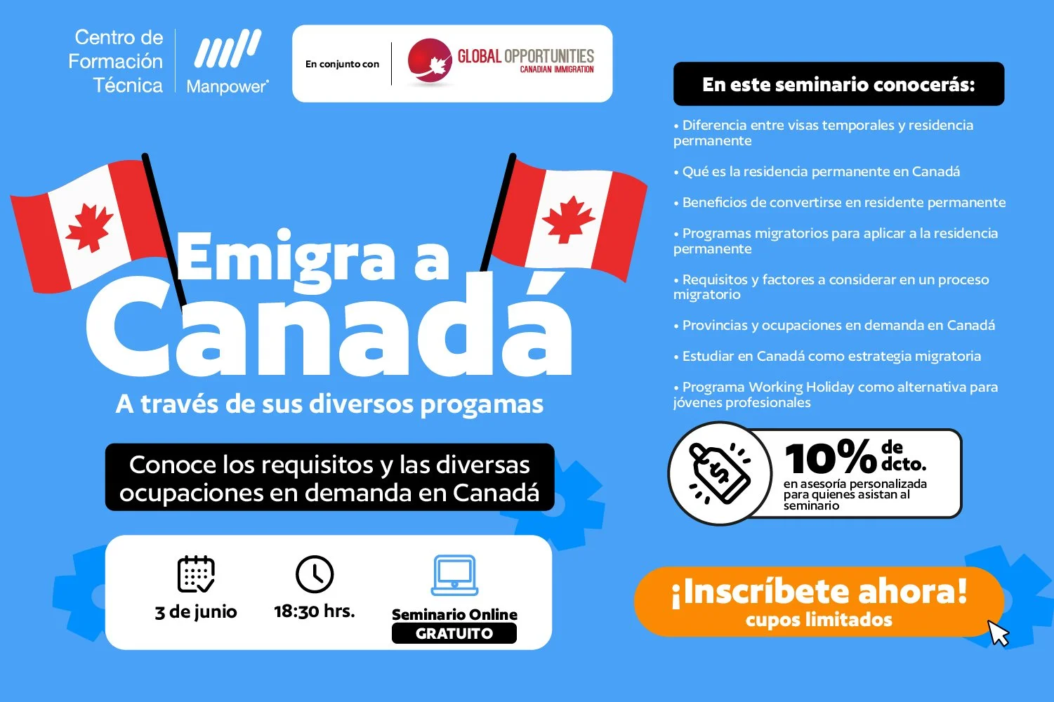 Cómo emigrar a Canadá desde Chile