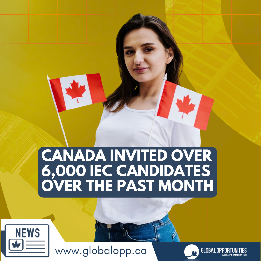 CANADA INVITED OVER 6,000 IEC CANDIDATES OVER THE PAST MONTH