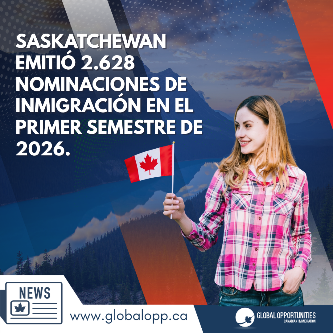 SASKATCHEWAN EMITIÓ 2.628 NOMINACIONES DE INMIGRACIÓN EN EL PRIMER SEMESTRE DE 2026