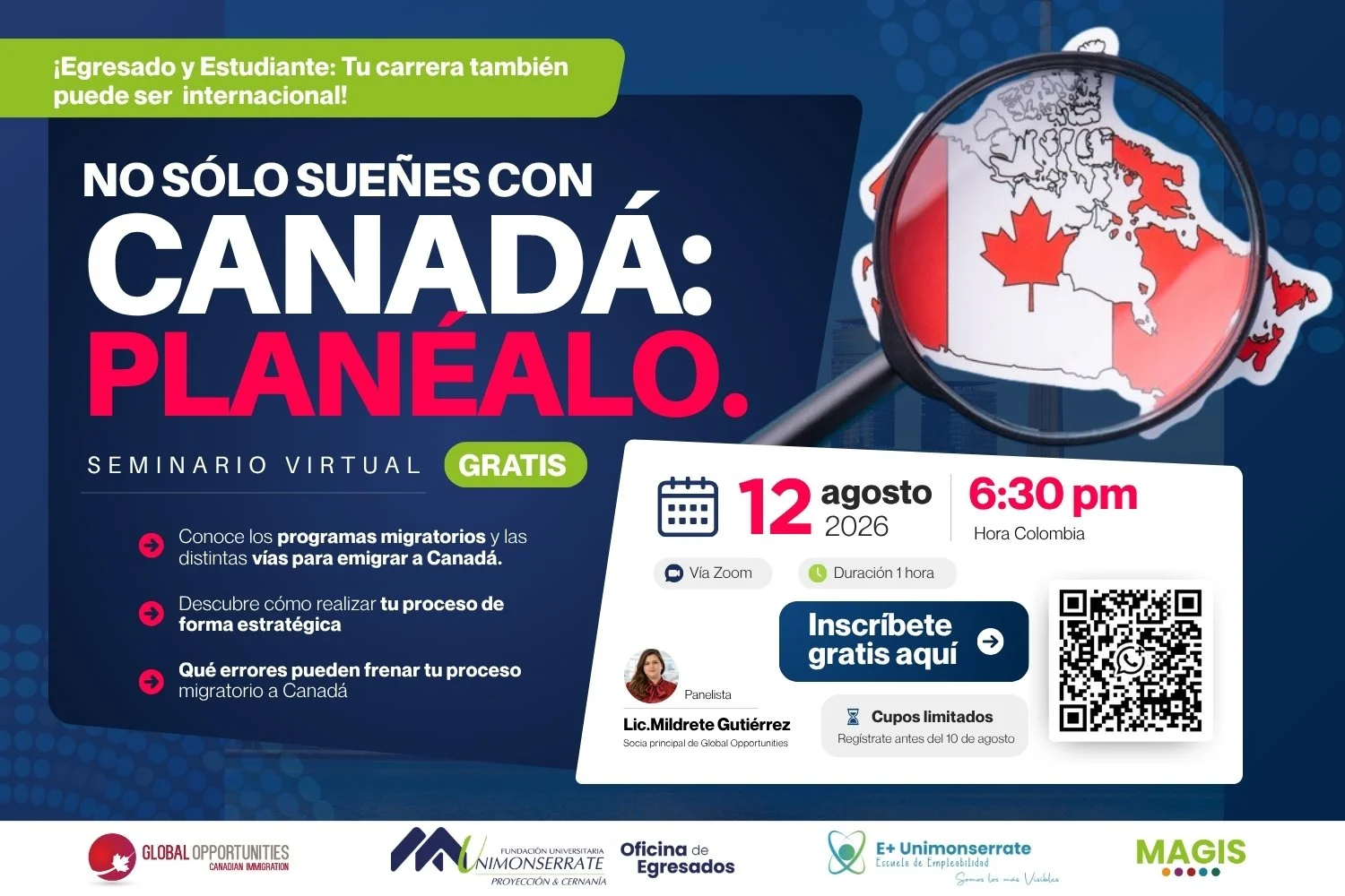 Emigra a Canada como profesional Colombiano