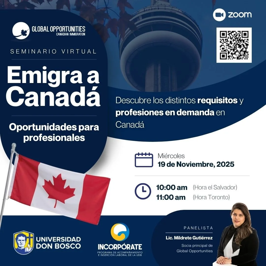 Emigra a Canadá junto a la Universidad Don Bosco de El Salvador