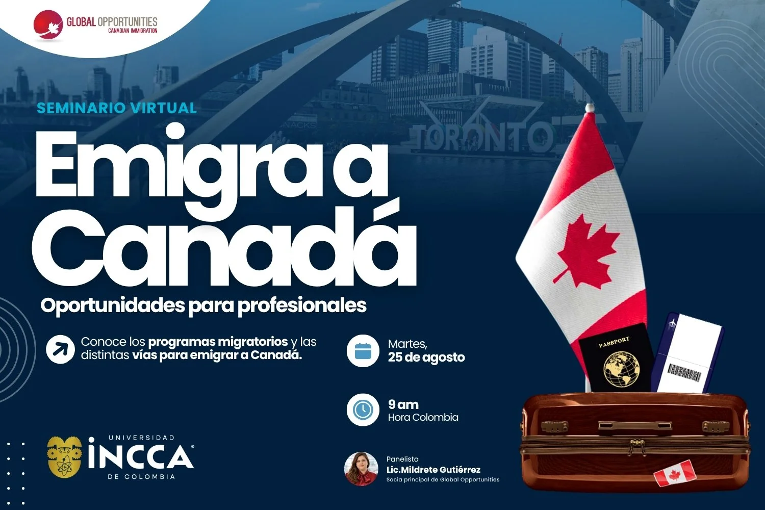 Emigra a Canadá como Colombiano