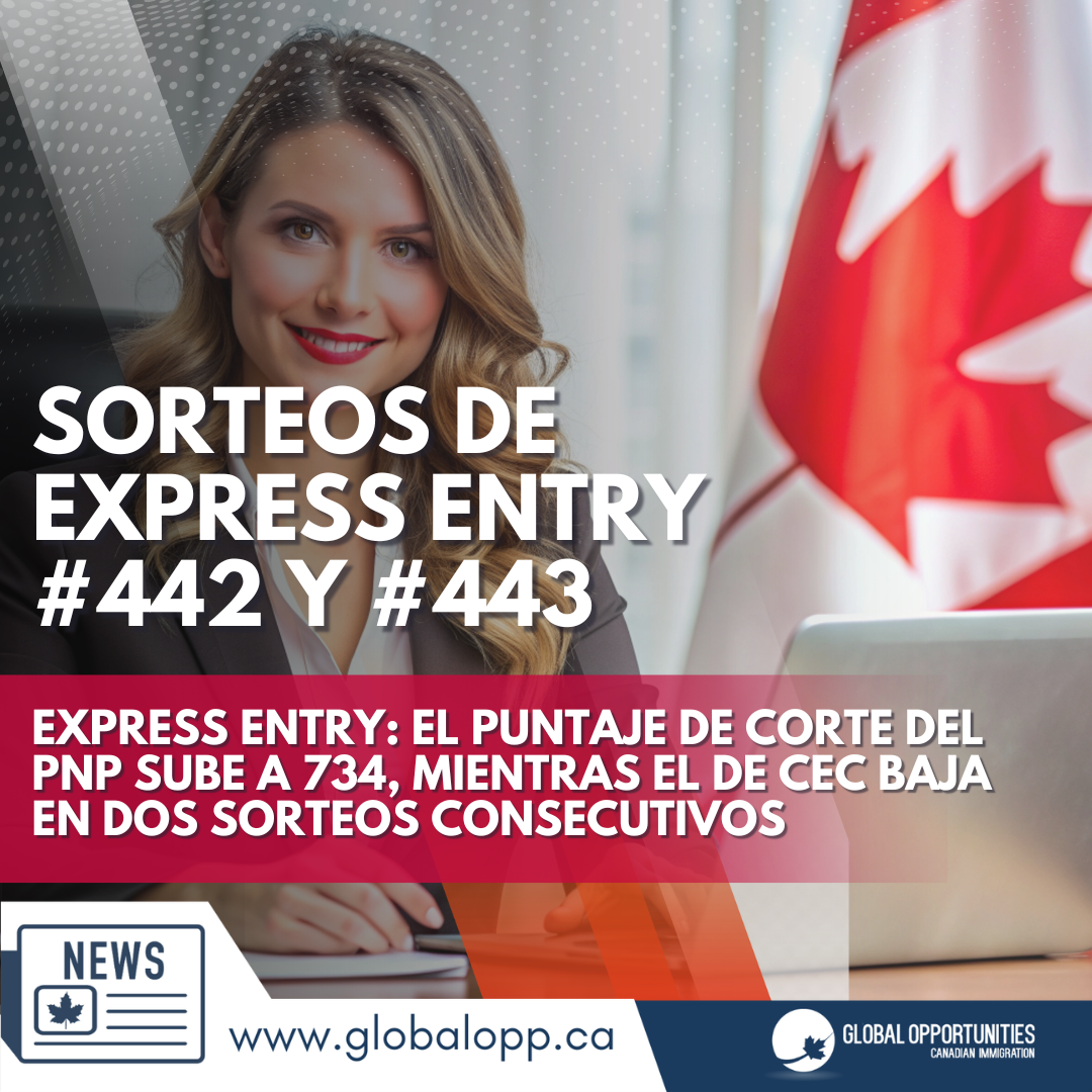 EXPRESS ENTRY: EL PUNTAJE DE CORTE DEL PNP SUBE A 734, MIENTRAS EL DE CEC BAJA EN DOS SORTEOS CONSECUTIVOS