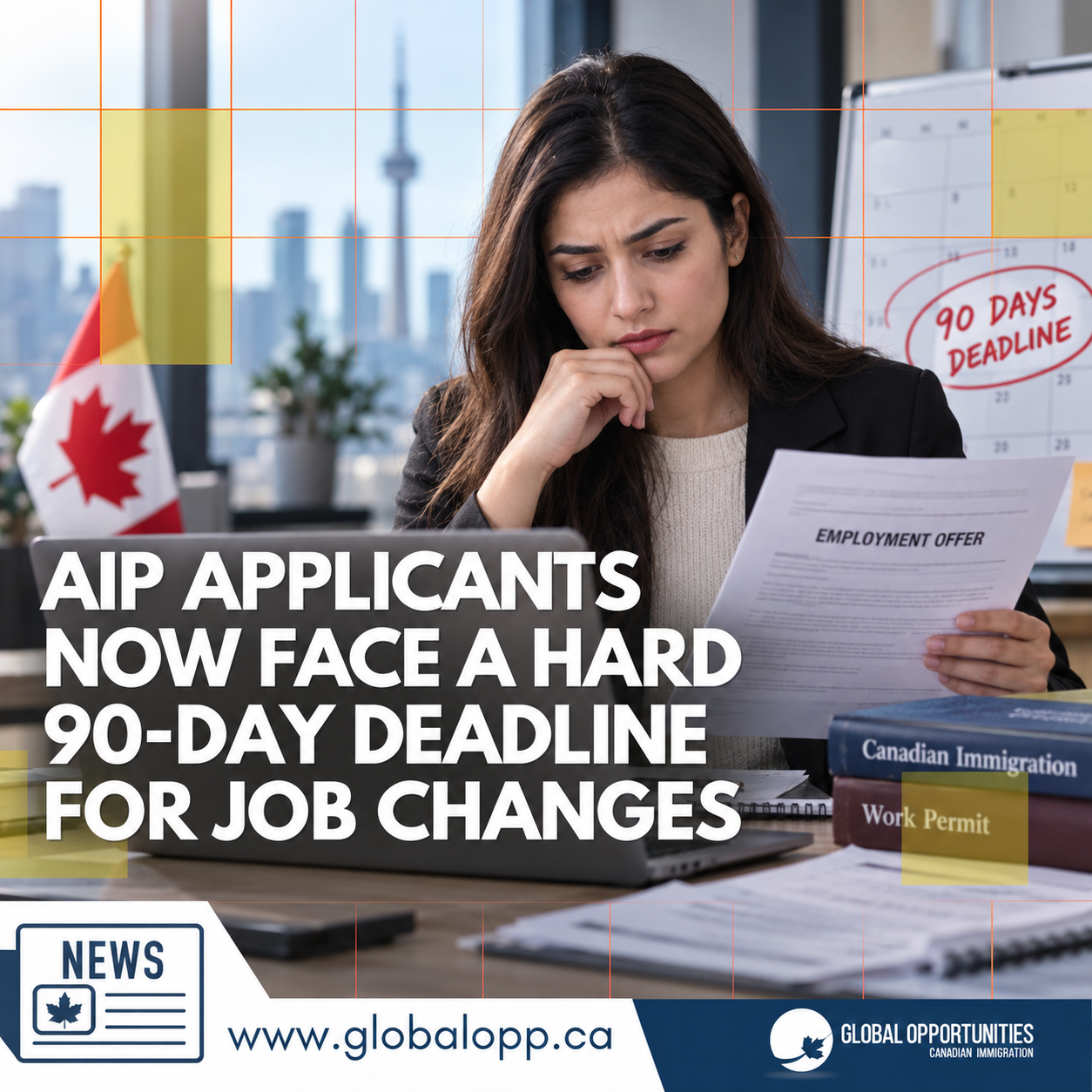 AIP APPLICANTS NOW FACE A HARD 90-DAY DEADLINE FOR JOB CHANGES
