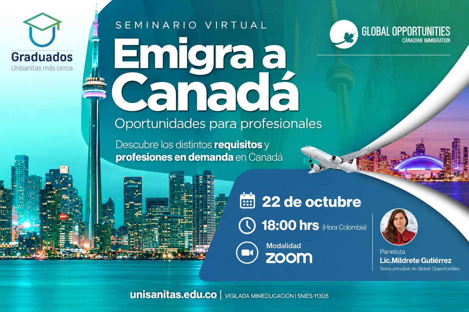 Emigra a Canada como profesional Colombiano