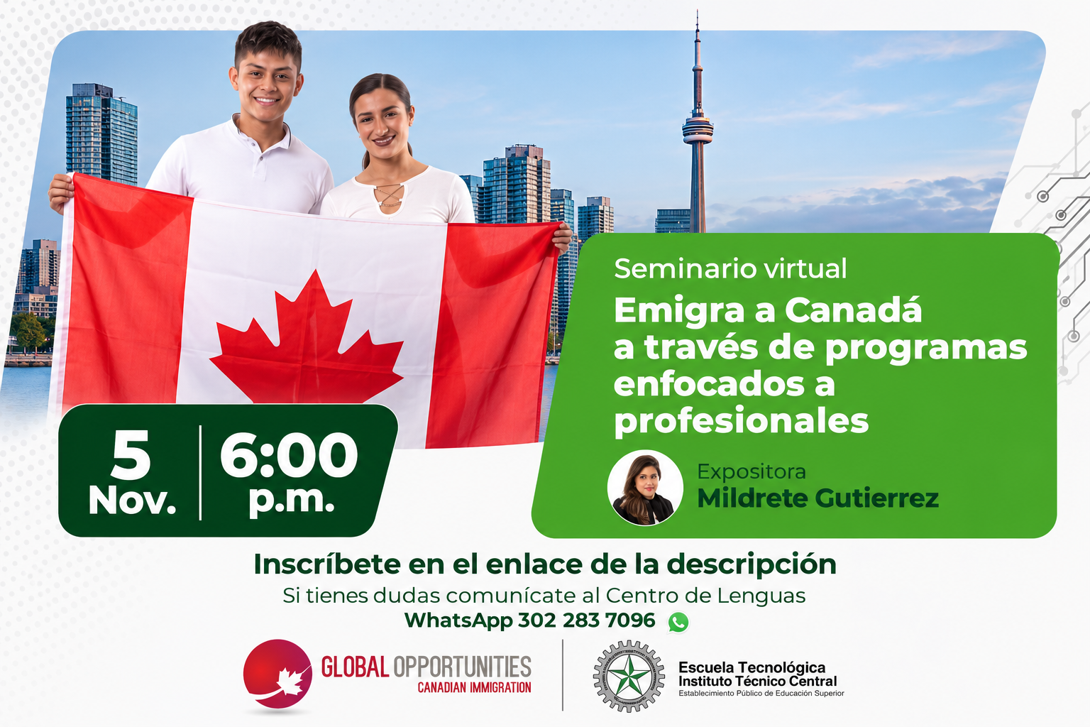 ¿Eres profesional o estudiante en Colombia y has pensado en emigrar a Canadá?