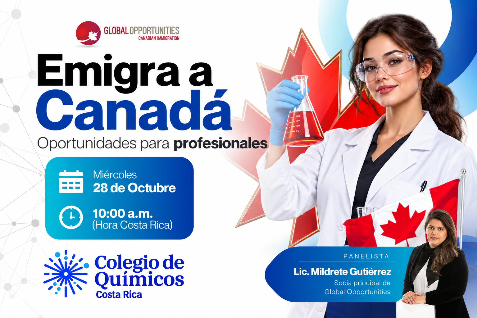 ¿Eres profesional o estudiante de Química en Costa Rica y has pensado en emigrar a Canadá?