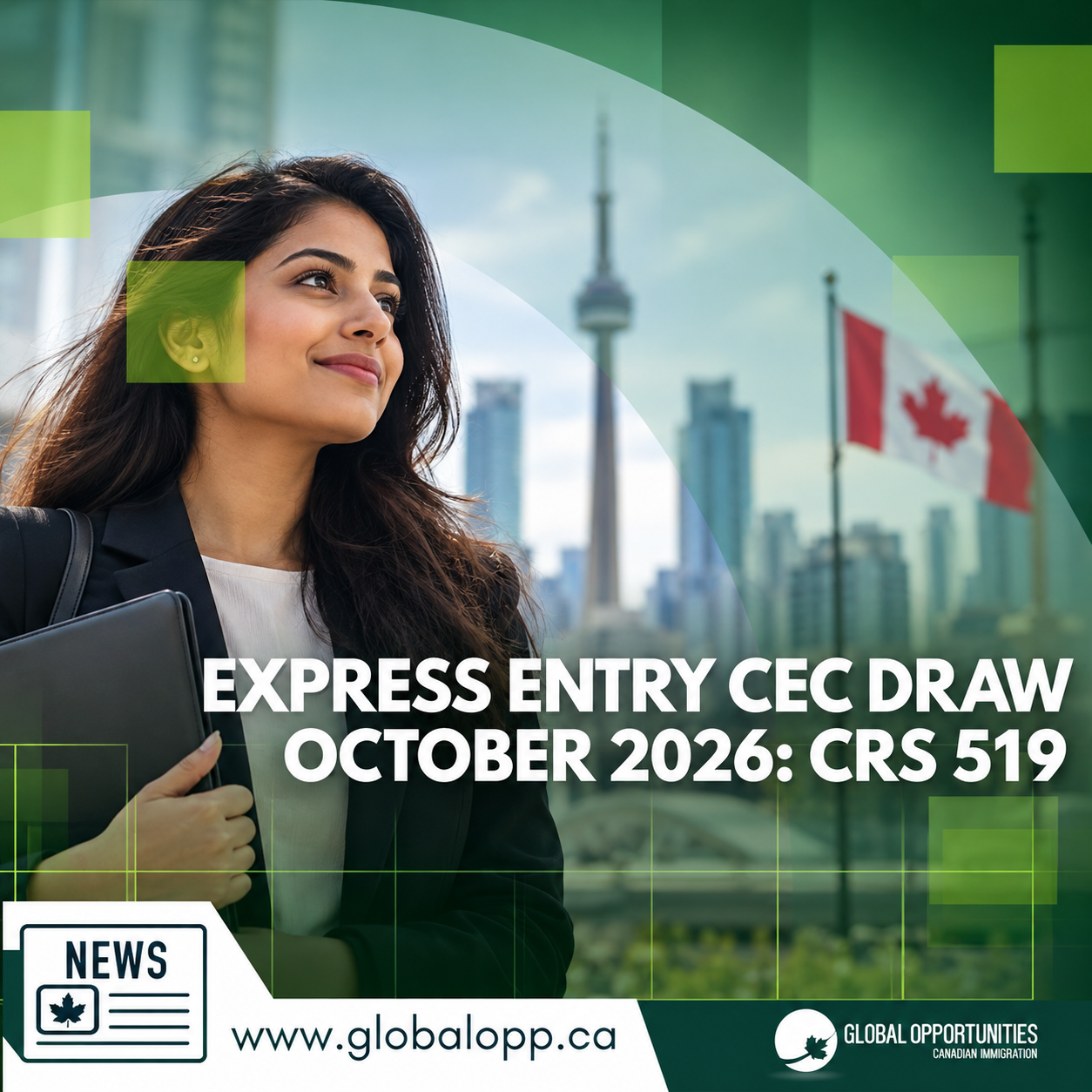 EXPRESS ENTRY CEC DRAW: CRS CUT-OFF RISES TO 519 FOR CANADIAN EXPERIENCE CLASS CANDIDATES