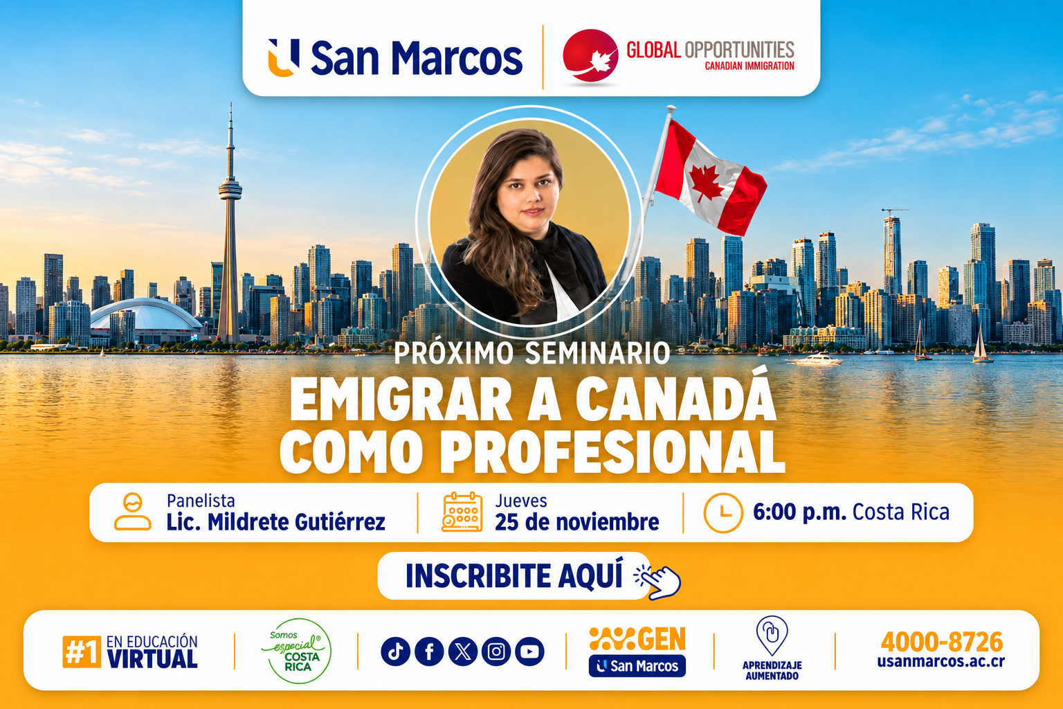 ¿Eres profesional en Costa Rica y has pensado en emigrar a Canadá?