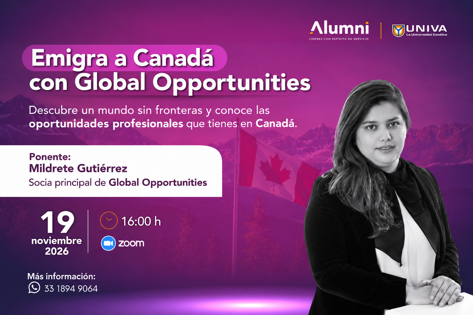 Emigra a Canada desde Mexico como Profesional