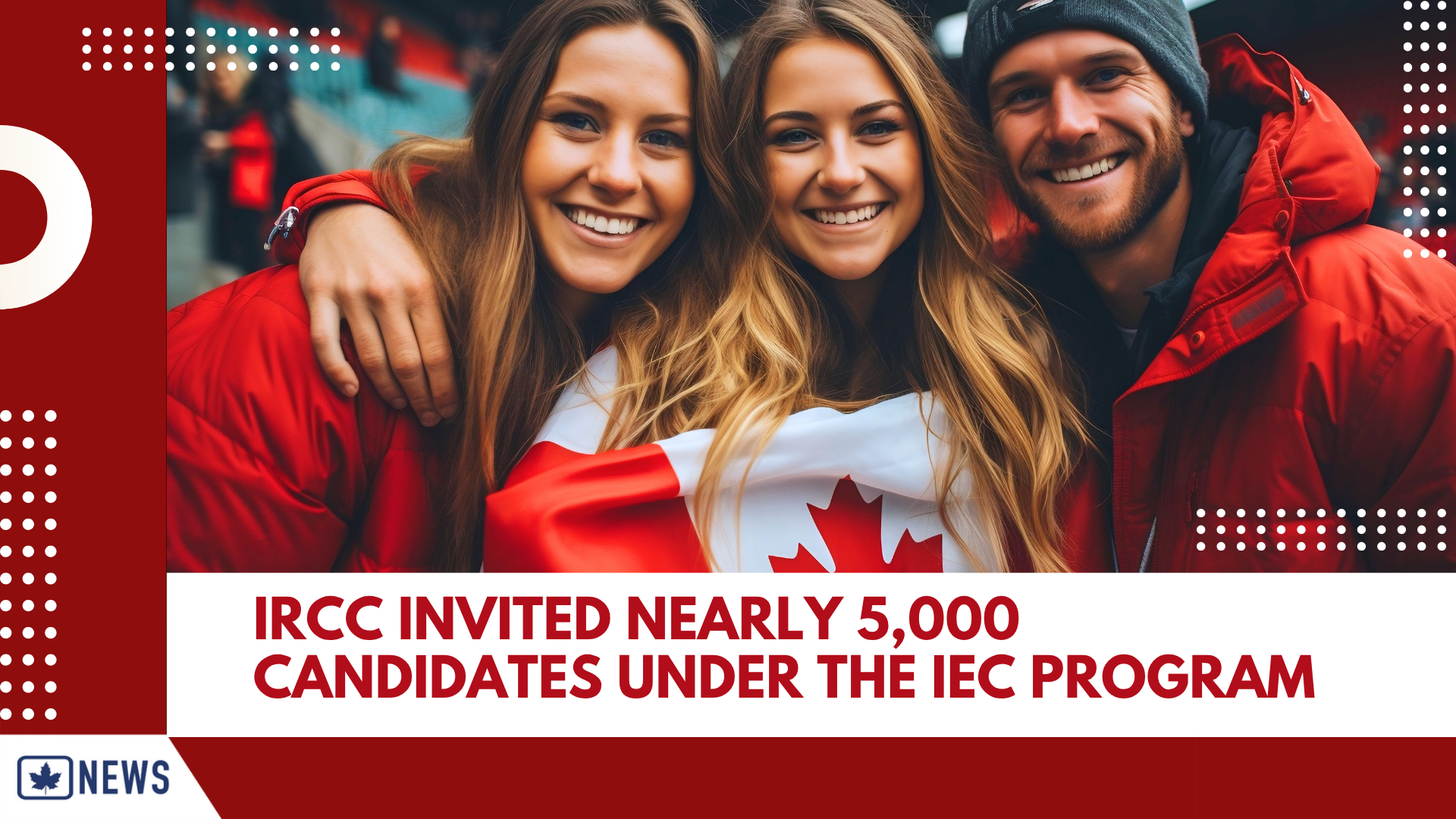 IRCC INVITED NEARLY 5,000 CANDIDATES UNDER THE IEC PROGRAM