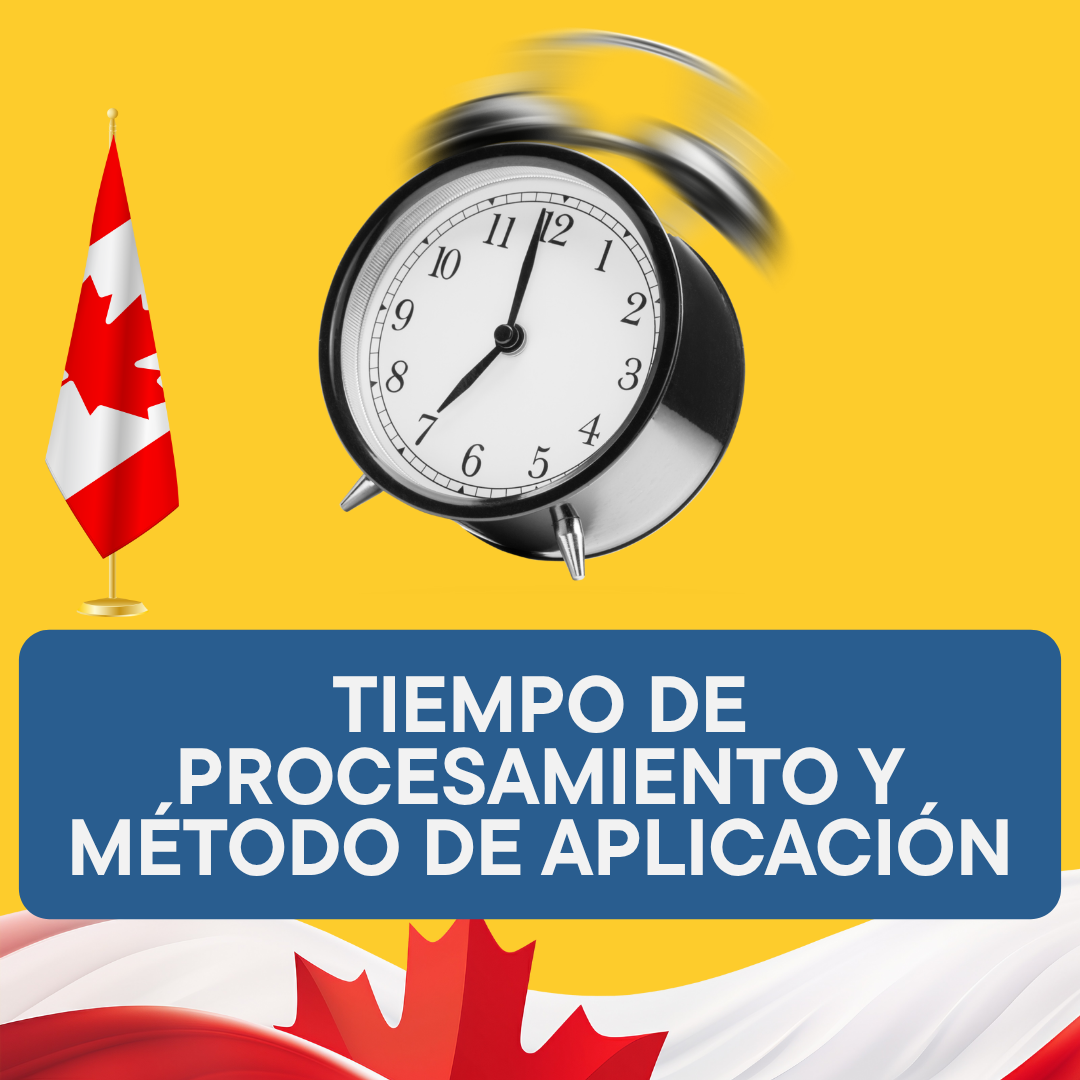 TIEMPOS DE PROCESAMIENTO Y MÉTODO DE SOLICITUD