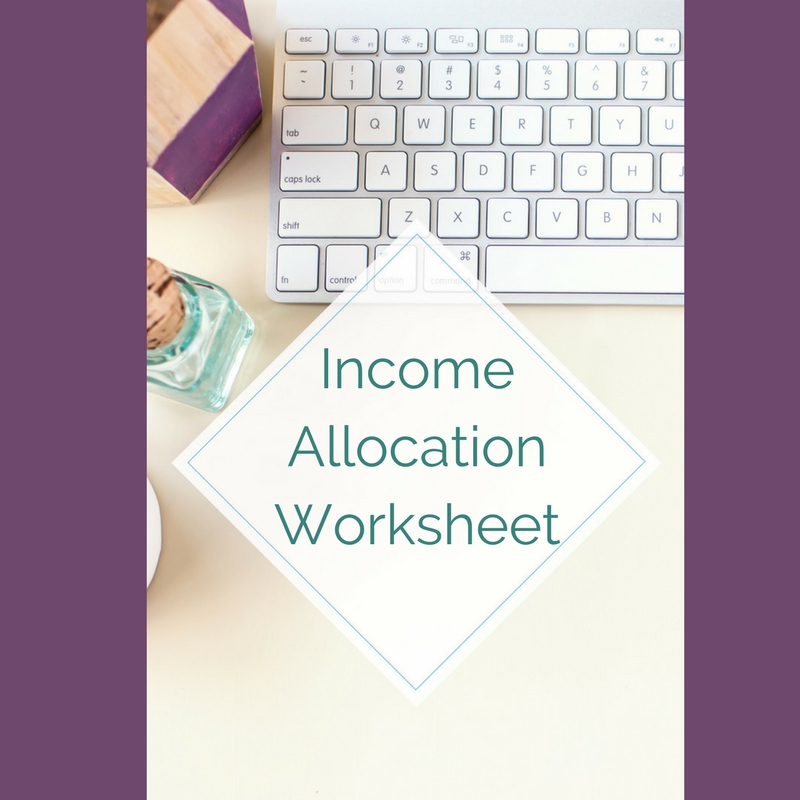 Income Allocation Worksheet