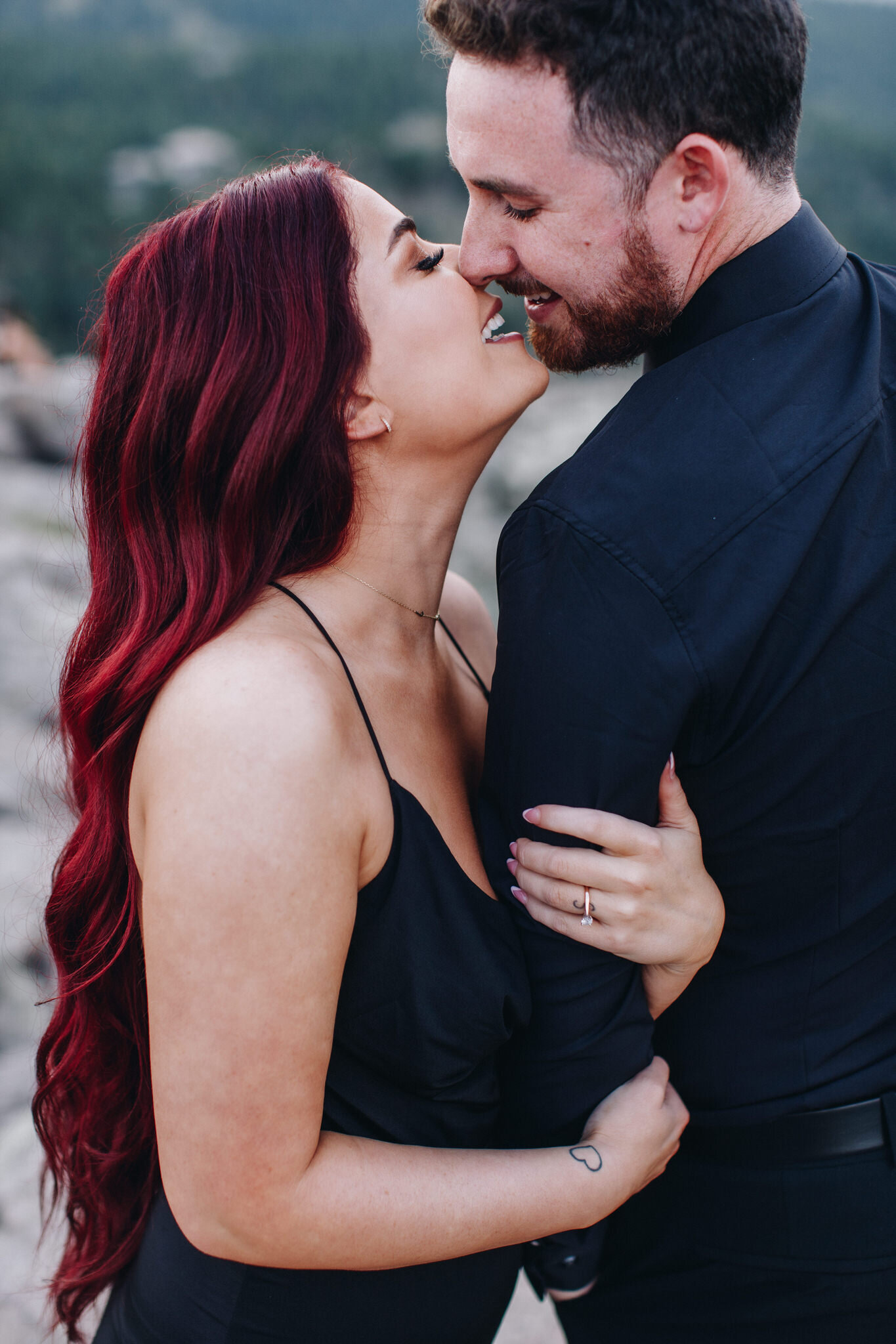 Intimate couple's photo session at Lost Gulch Overlook with a stunning sunset just outside of Boulder, Colorado-2.jpg