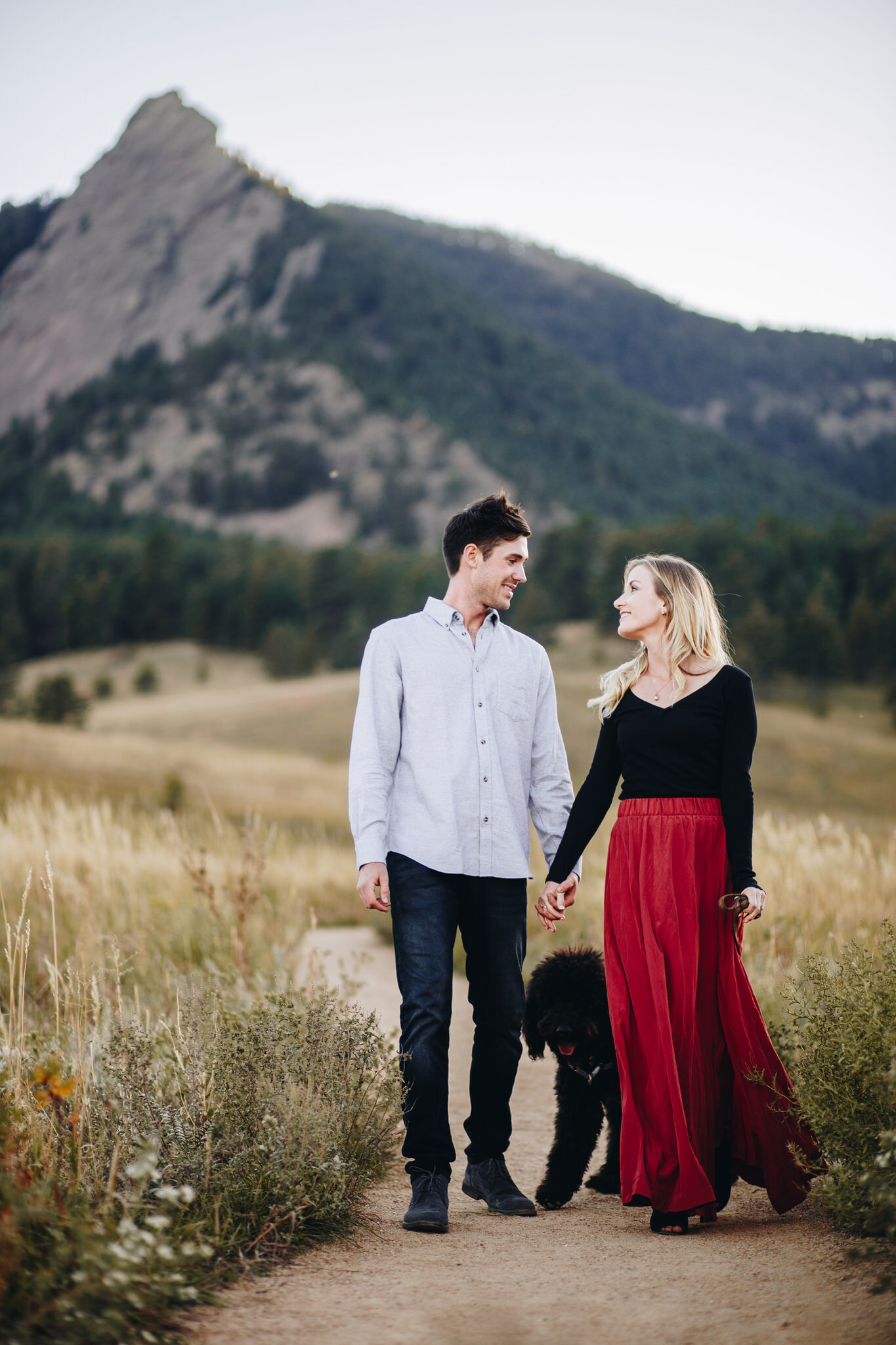 Seasonal fall colors at Chautauqua with couple celebrating their engagement to be married-5.jpg