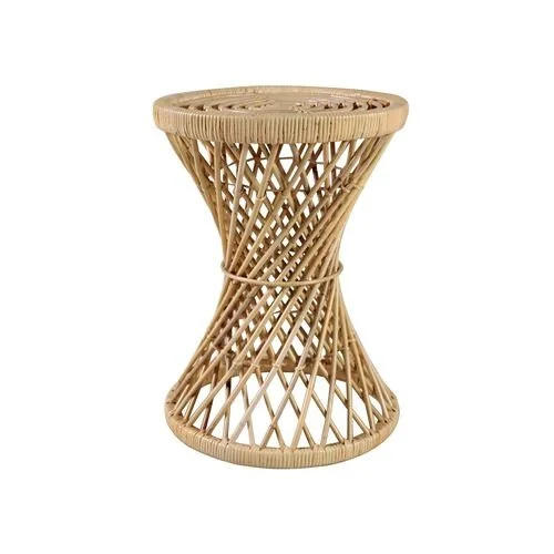 Rattan side table