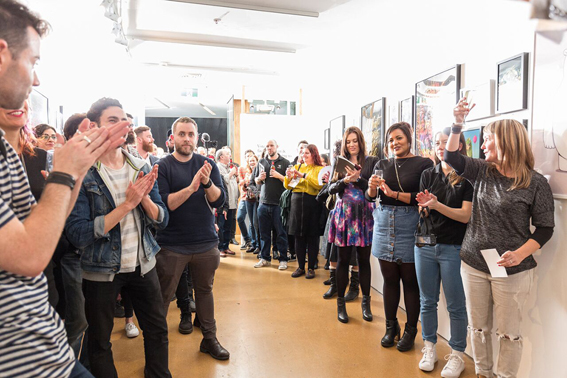 A toast to all the creatives at last years event.