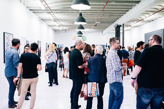 Lots of good discussion and excited artisans at one of the 2016 Next Level exhibitions.