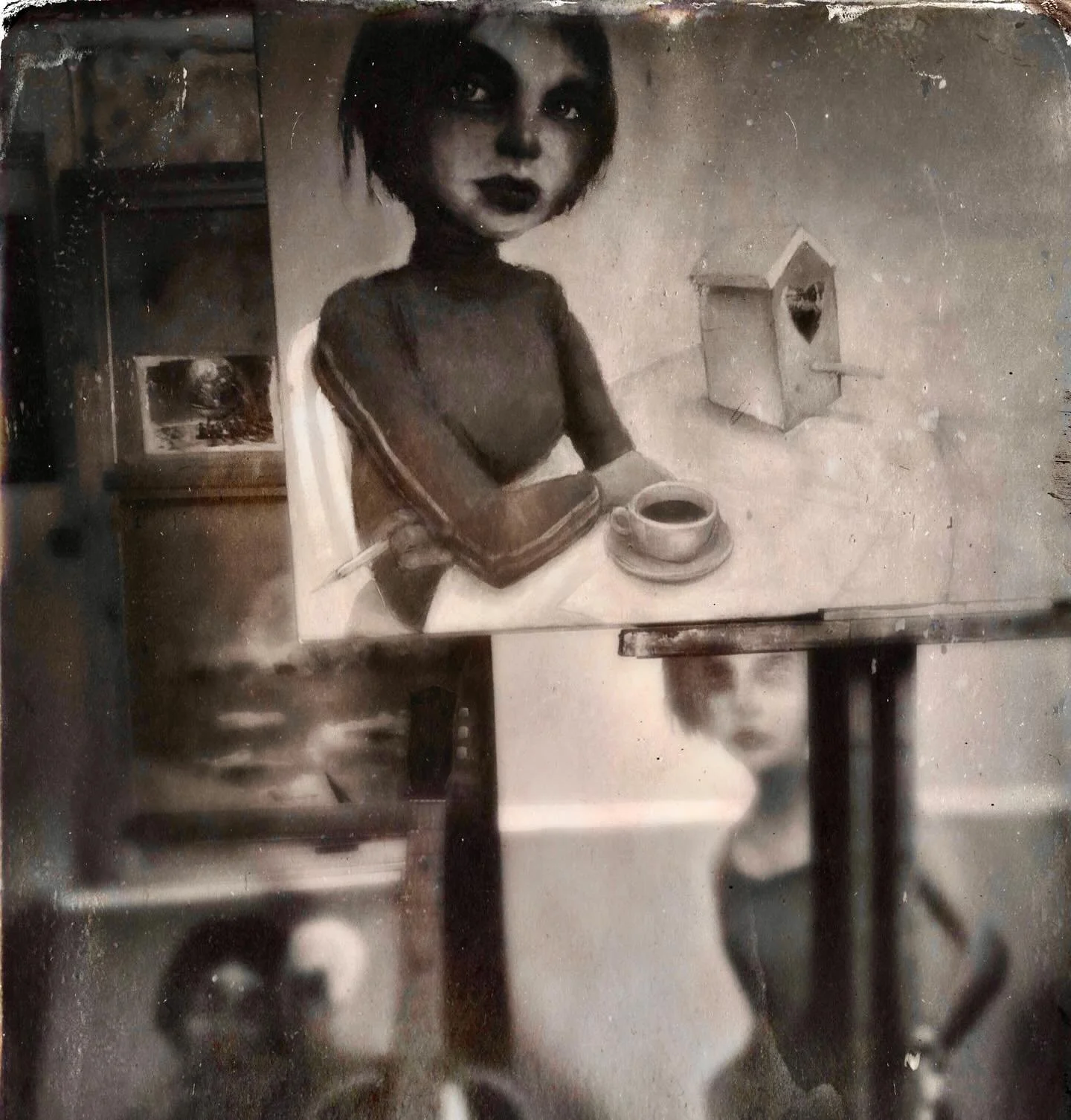 Just checkin in. 

Looking forward to throwing more paint around in the coming days. 
This creative endeavour just becomes more intoxicating and focused as the years go on.. unlike this photo from the studio, but hey..

#artislife