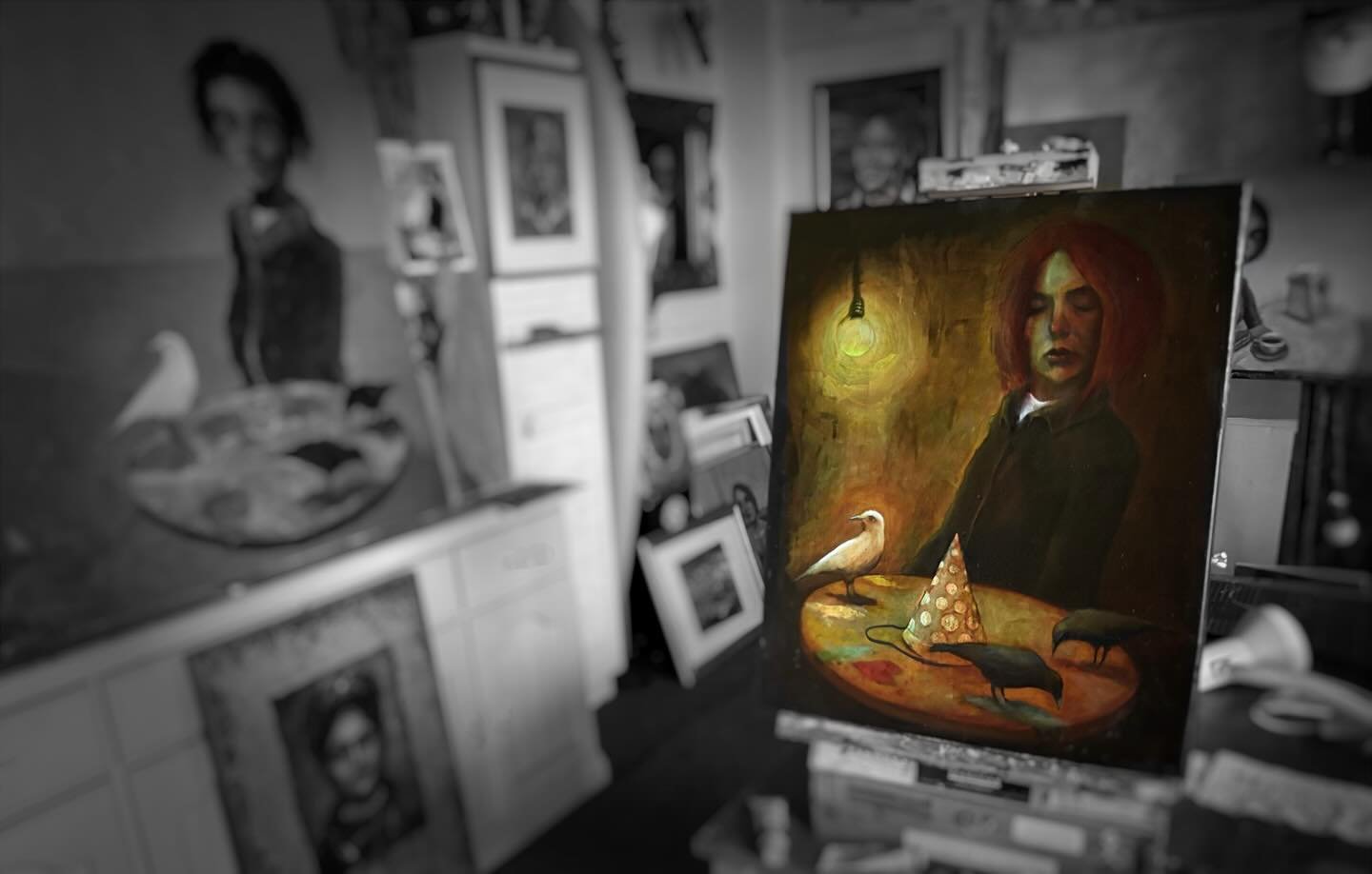 &lsquo;Internal Monologue&rsquo;
Work in Progress
Oil on canvas