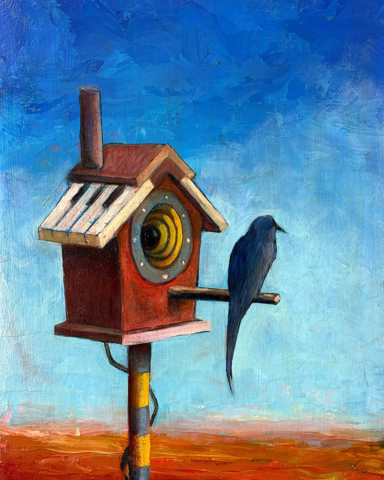 SOLD

&rsquo;Songbird&rsquo;
40 x 30 x 25
Oil on wood panel