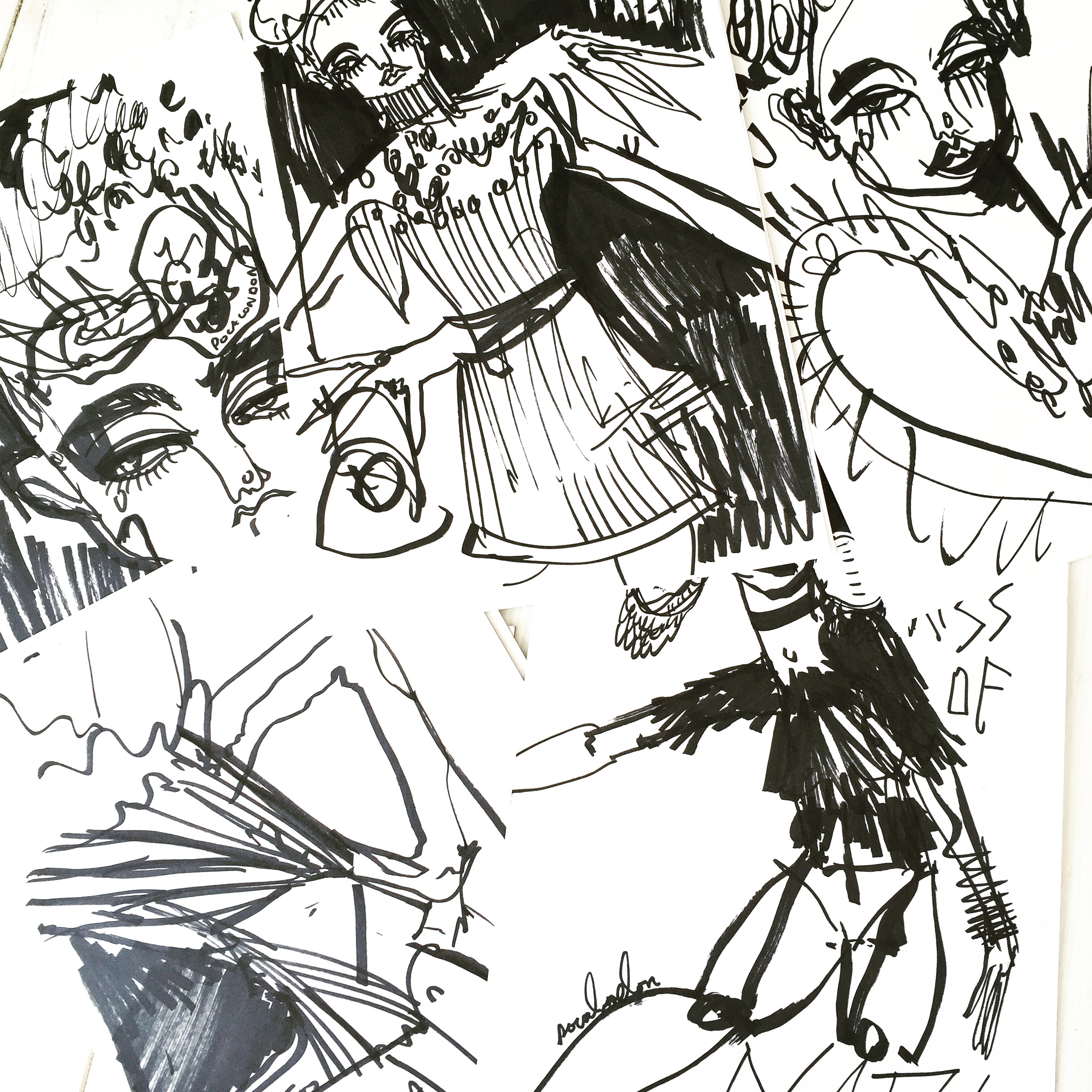 LFW LIVE - Illustrations /// POCALONDON