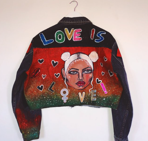 'LOVE IS LOVE' Denim Jacket