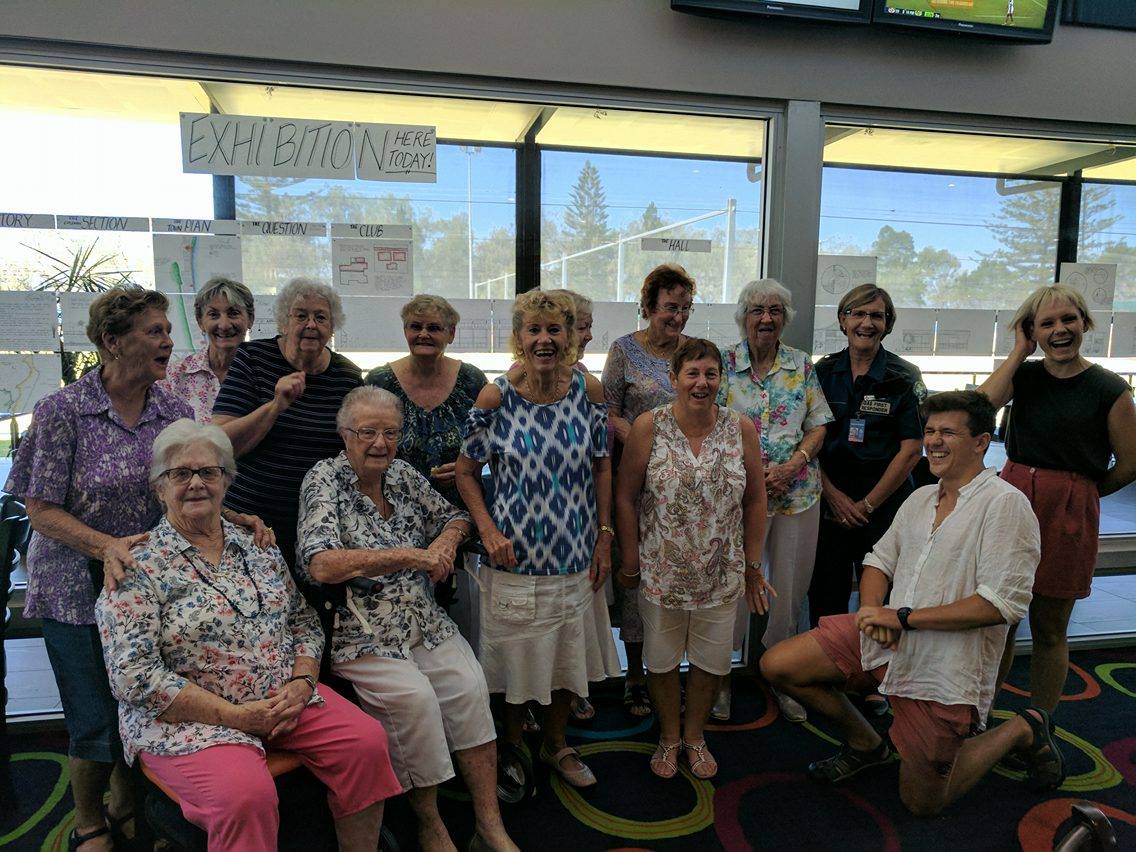 The highly entertaining Bolivia Card Ladies at The Woodgate Club. (One of their own shouts) "Okay ladies, this time we yell sex!...*giggles*" 