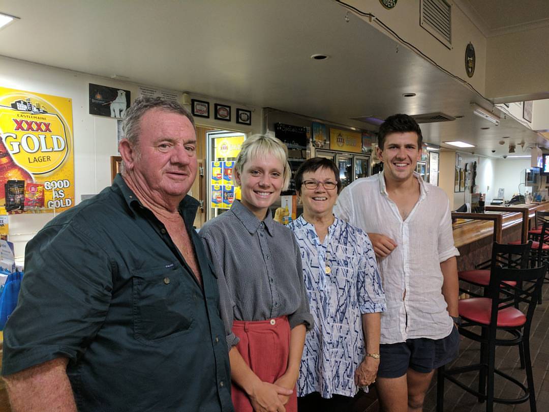 The wonderful Keith and Liz Shoecraft, Proud locals and Rotarians who embraced our approach to australian travel and learning with humbling generosity. They essentially adopted us for the week. Made us feel like Theodore was home, cooked us meals and drove us all over the place filling our heads with fantastic stories and tales of people, plants and histories. We can't thank them enough and we will never forget Keith's wonderful "those bad Bahsterdes", in reference to some not so good characters in Theodore's history or Liz's never ending Bundy rum Christmas cake.