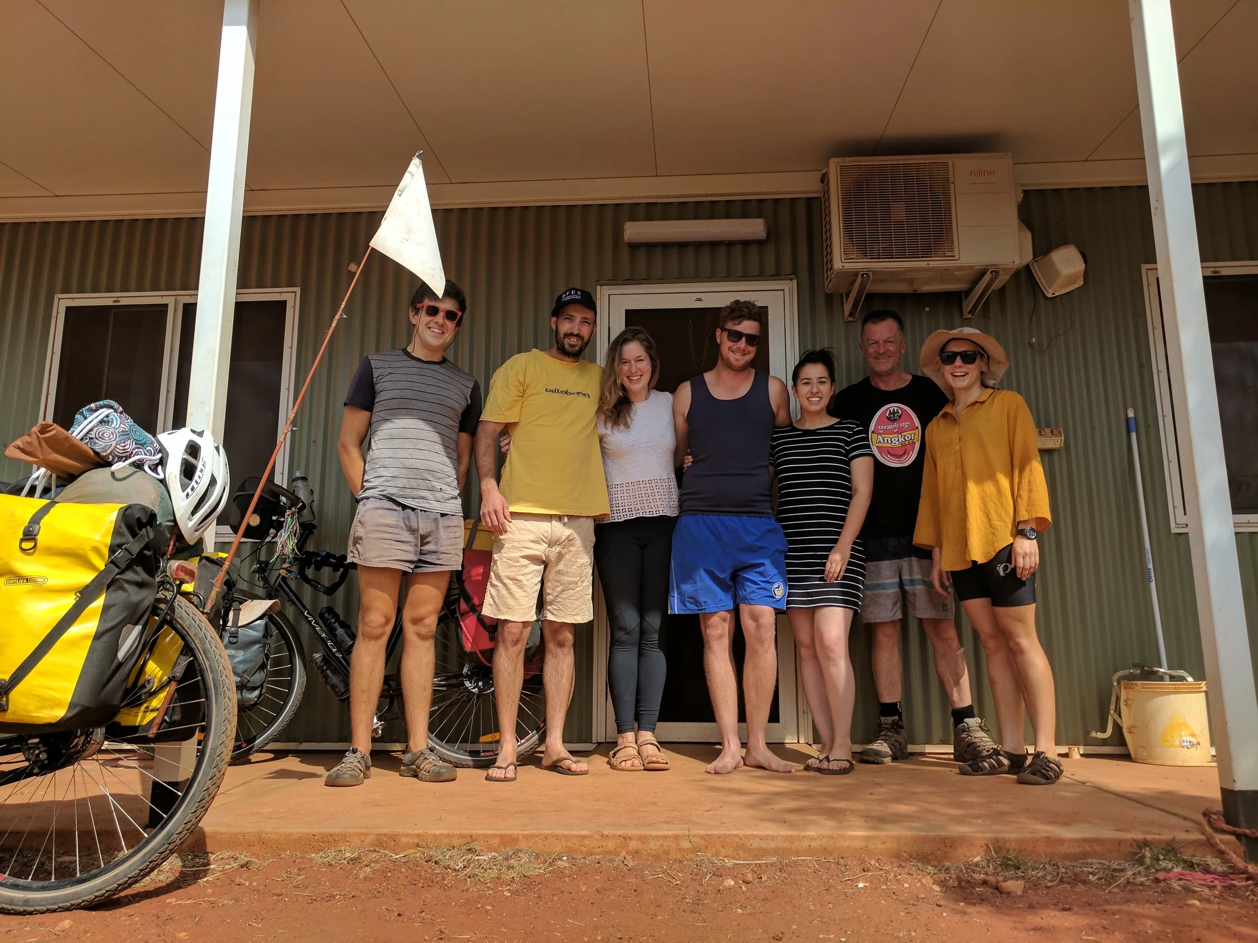 L - R: Owen, Tom, Mon, Dan, Danni, Andy (mon's dad) & Bobbie