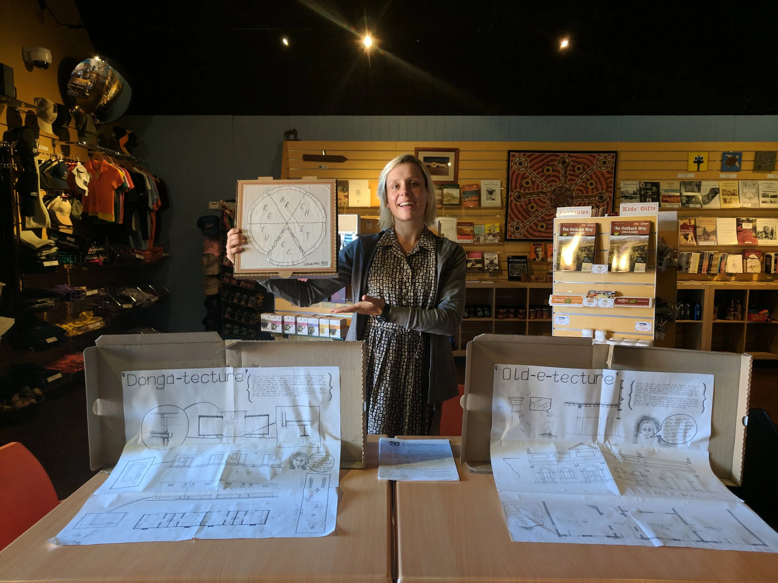 Info centre display with beautiful model .