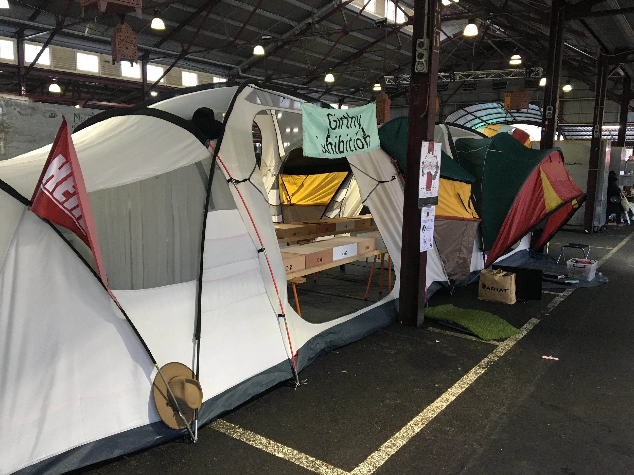 QVM Sunday Setup, entire tent 