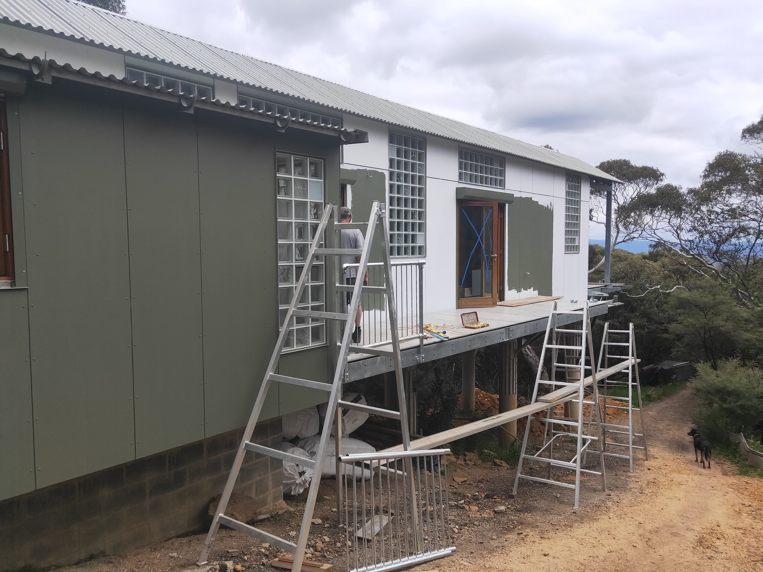 Paint and Balustrade, up they go!