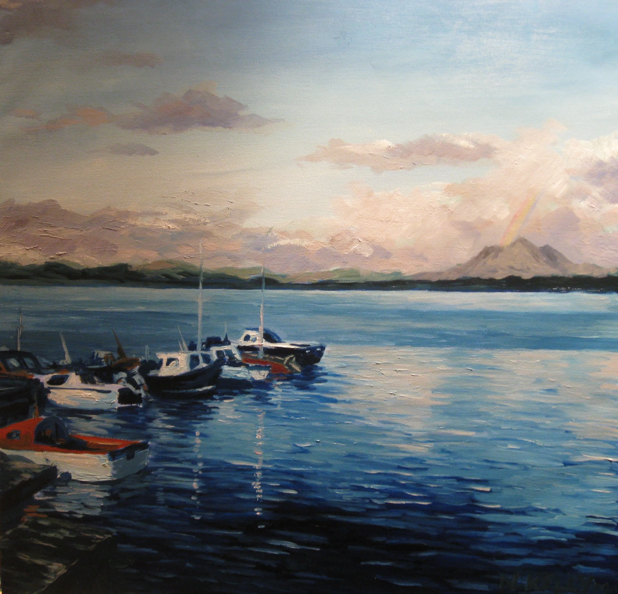 Loch Indaal and the Paps of Jura