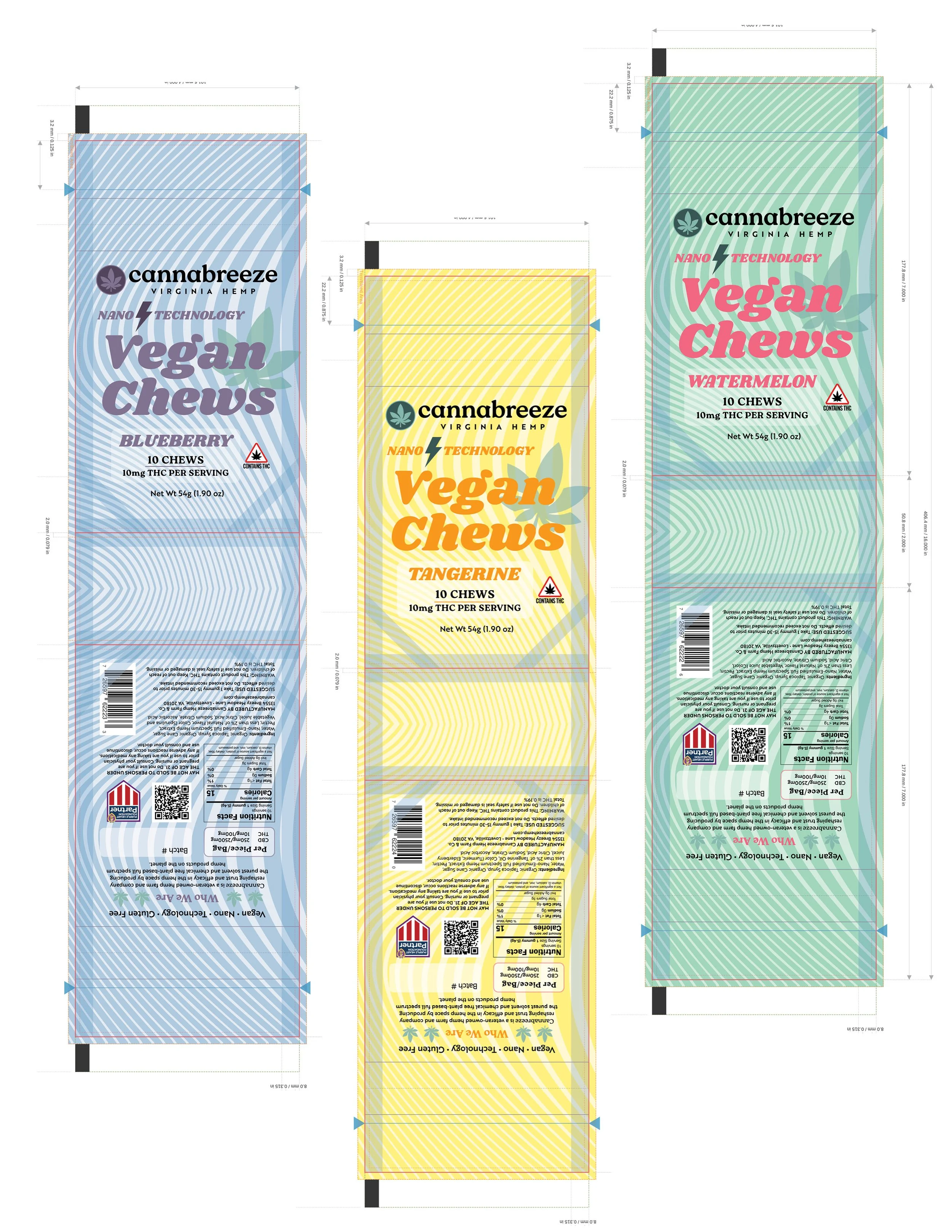 Mylar Pouch Design, Layout, Typography, Color Specification & Separation