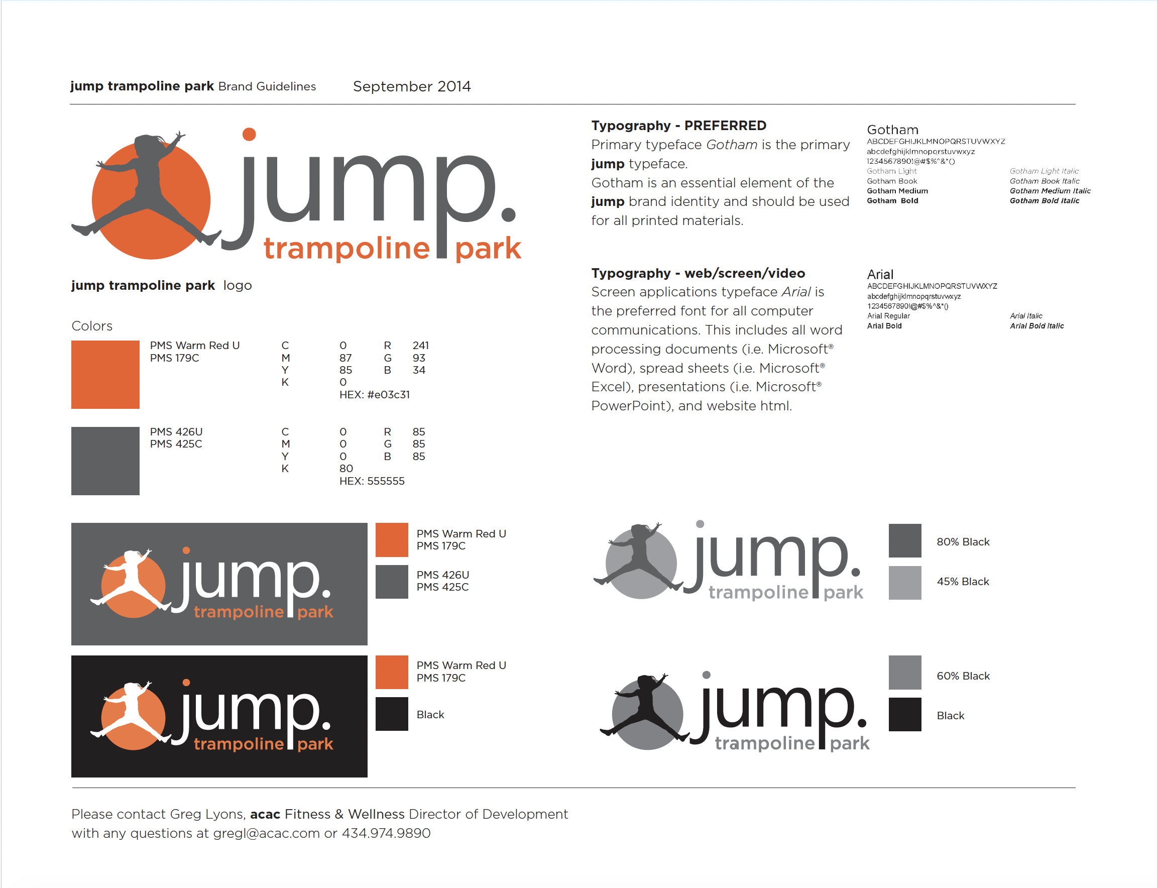 JUMP Trampoline Park Style Guide
