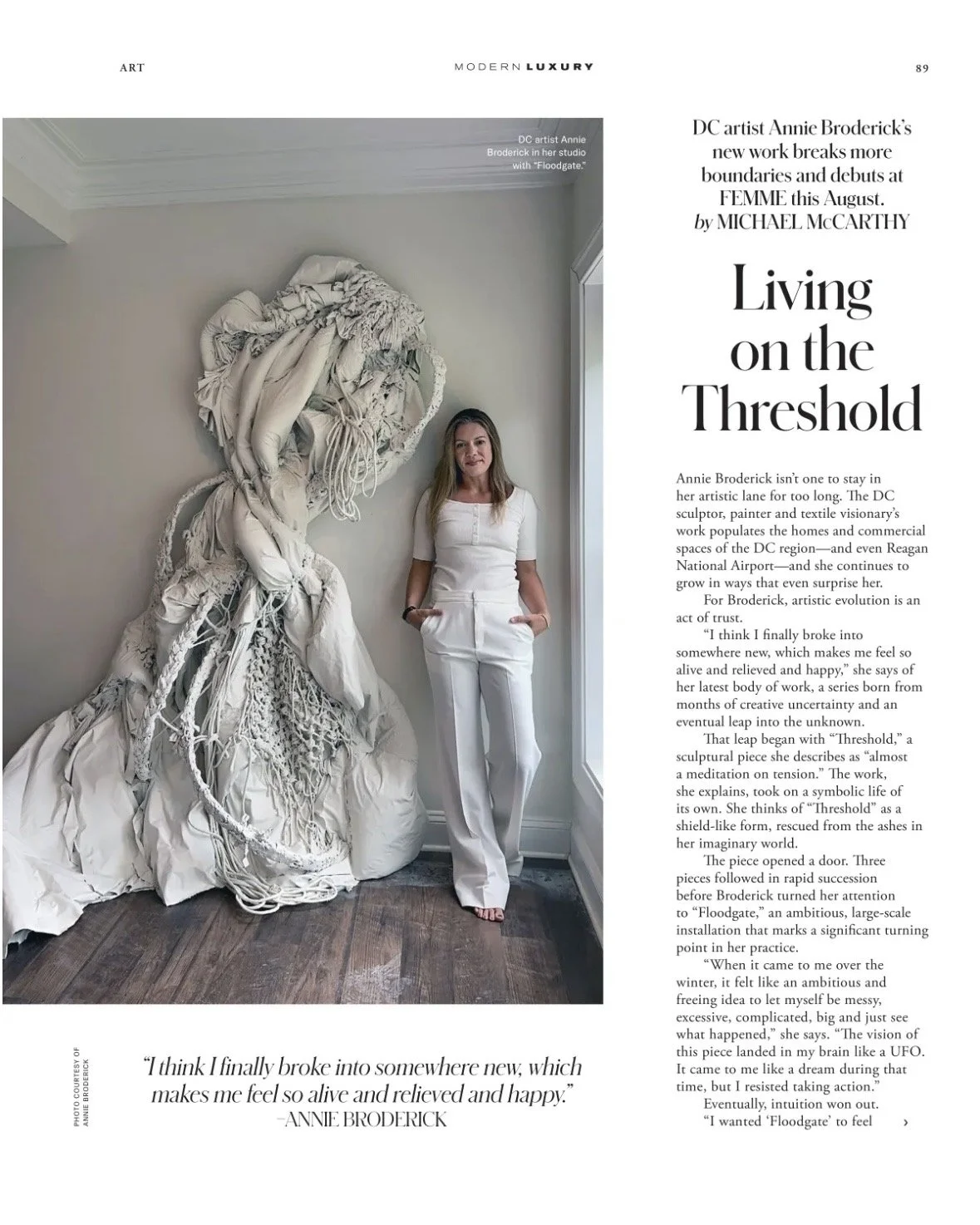 LIVING ON THE THRESHOLD