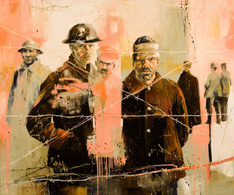 Behind the Wire (60" x 72")