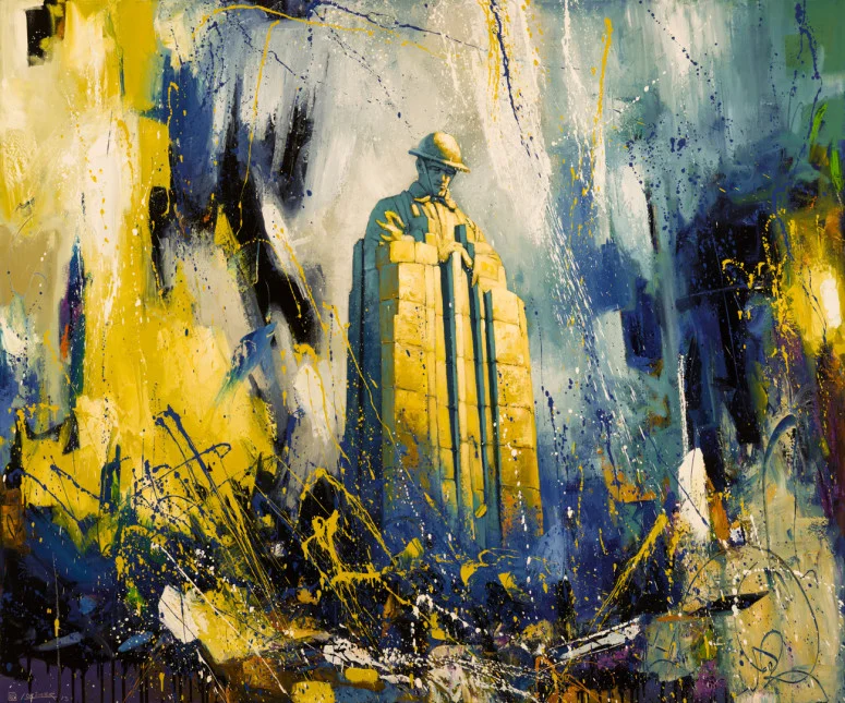 Brooding Soldier (60" x 72")