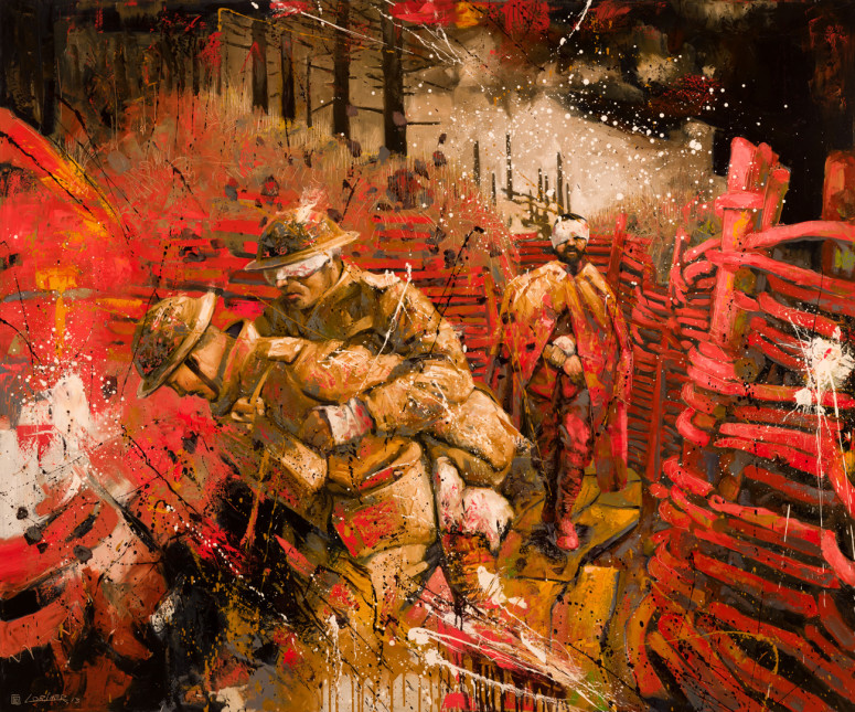 Slaughter at the Somme (60" x 72")