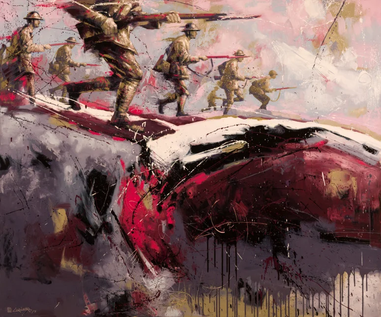Night Raid (60" x 72")