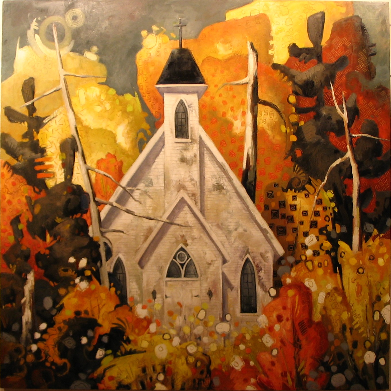 Church in Autumn (60" x 60")
