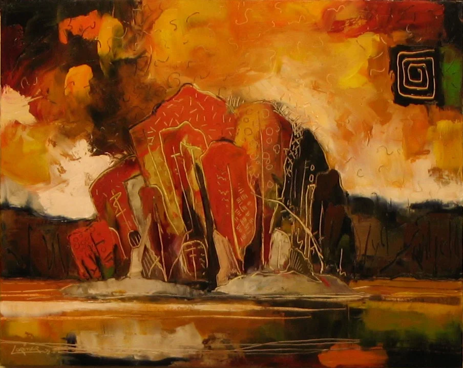 Autumn Island (20" x 24")