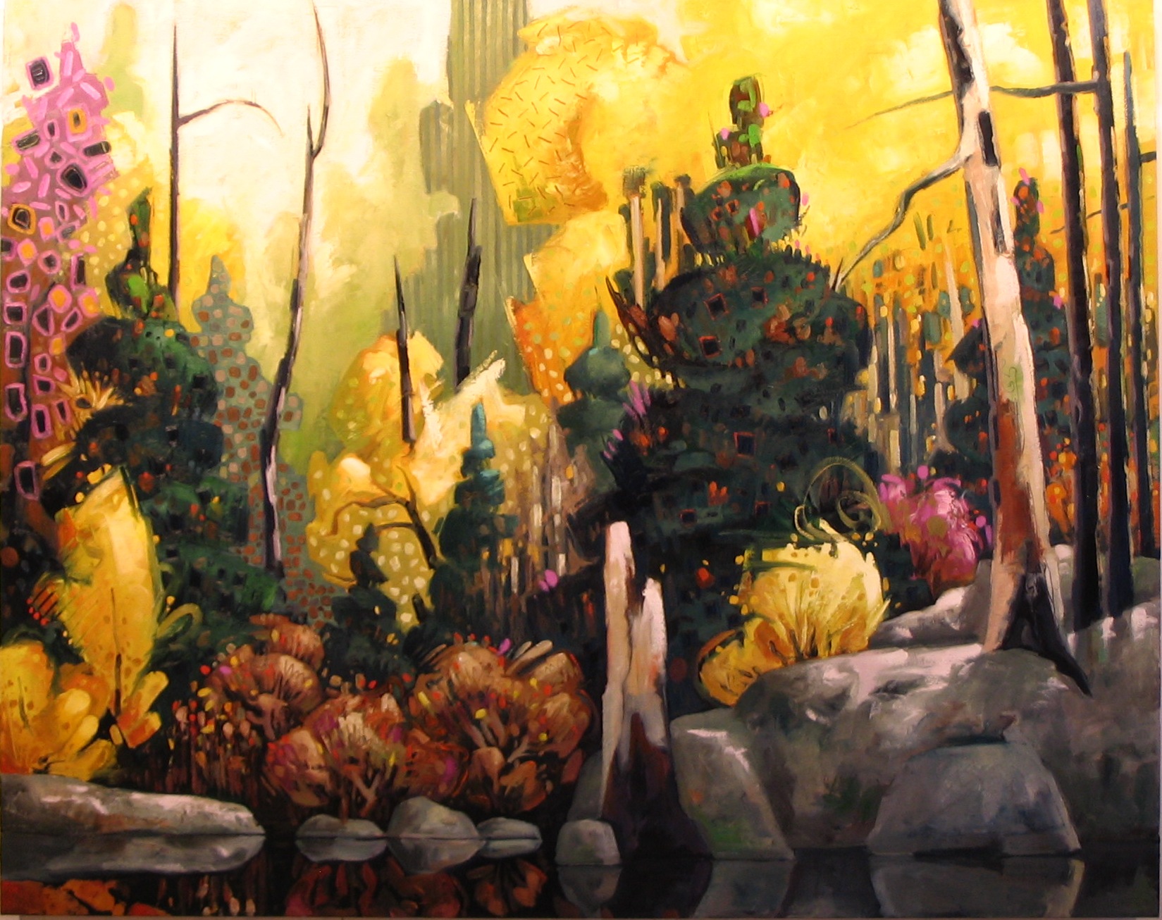 Forest in Yellow (48" x 60")
