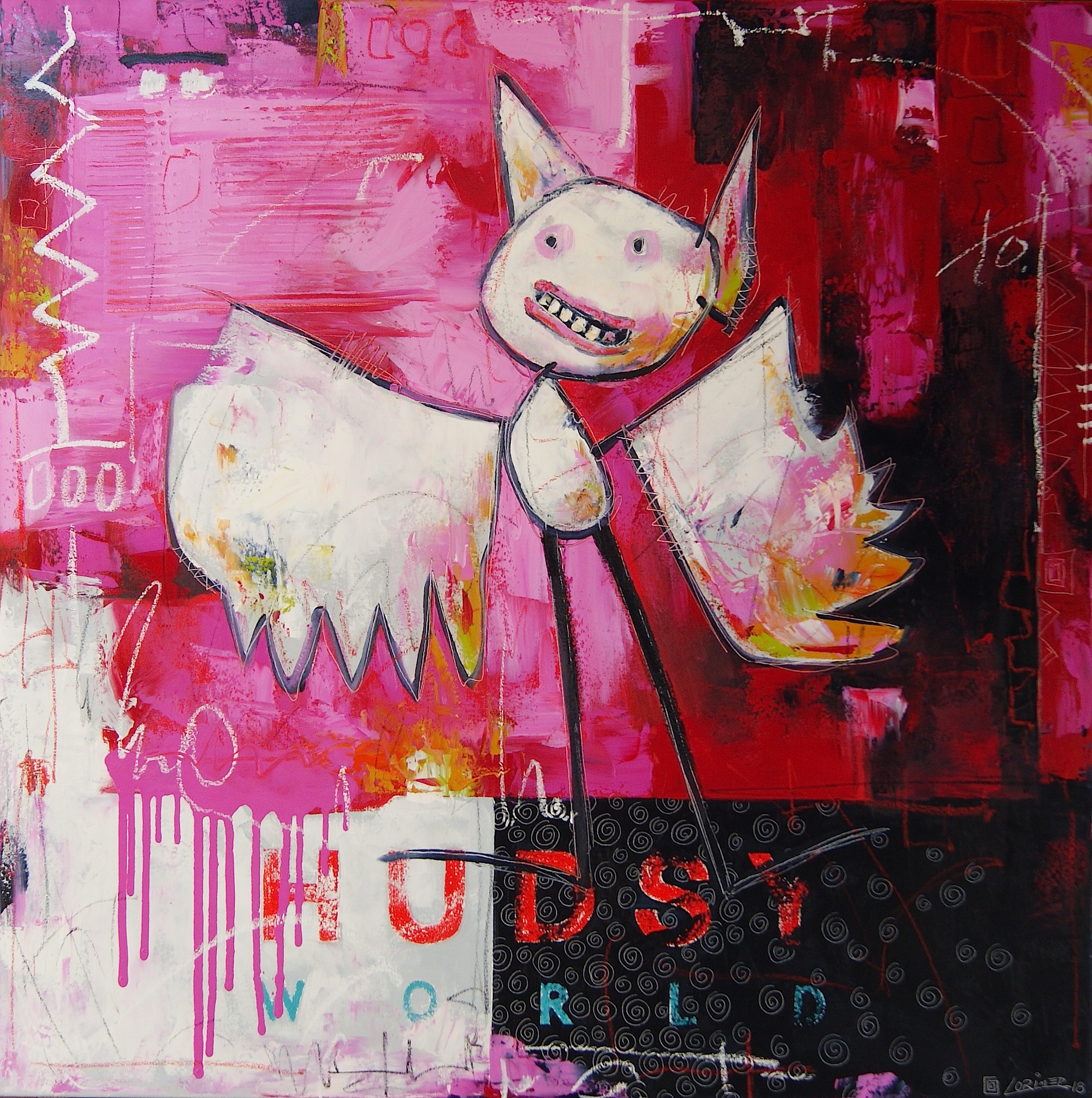 Bird Beast #3 (40" x 40")